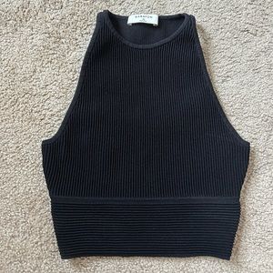 Aritzia Babaton sculpt knit crop tank top